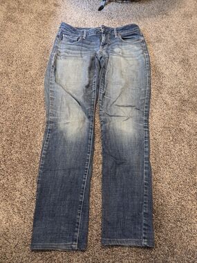Am Eagle Sz 10 Women's Mid-rise Skinny Blue Denim Jeans